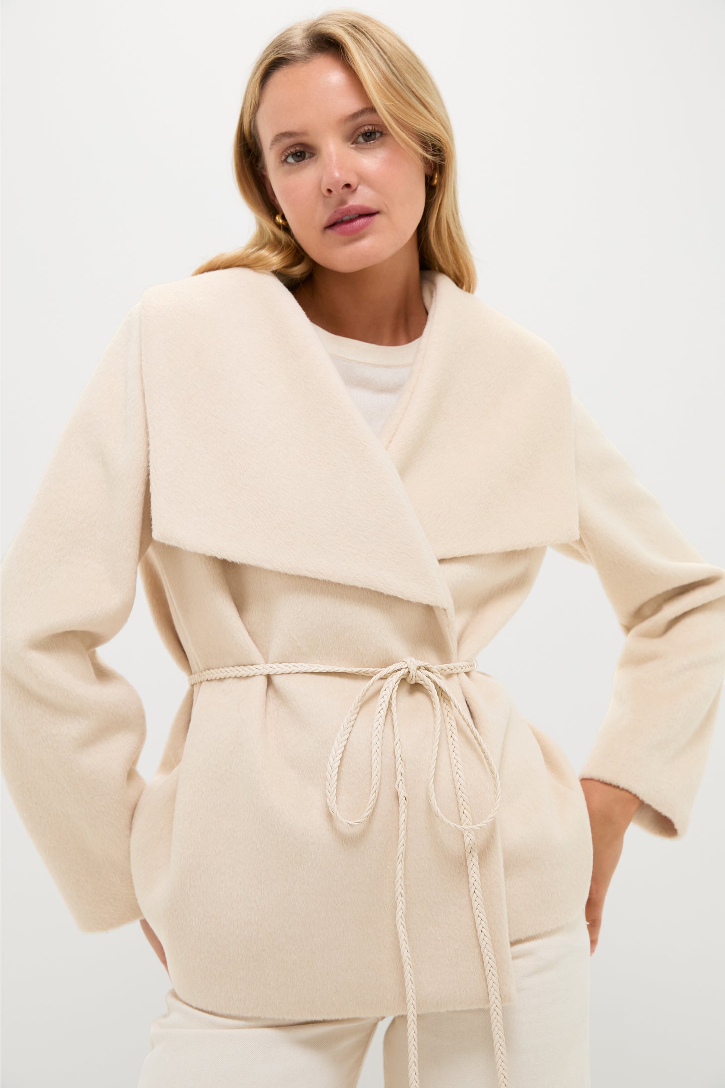 Cream Providence Wrap Jacket