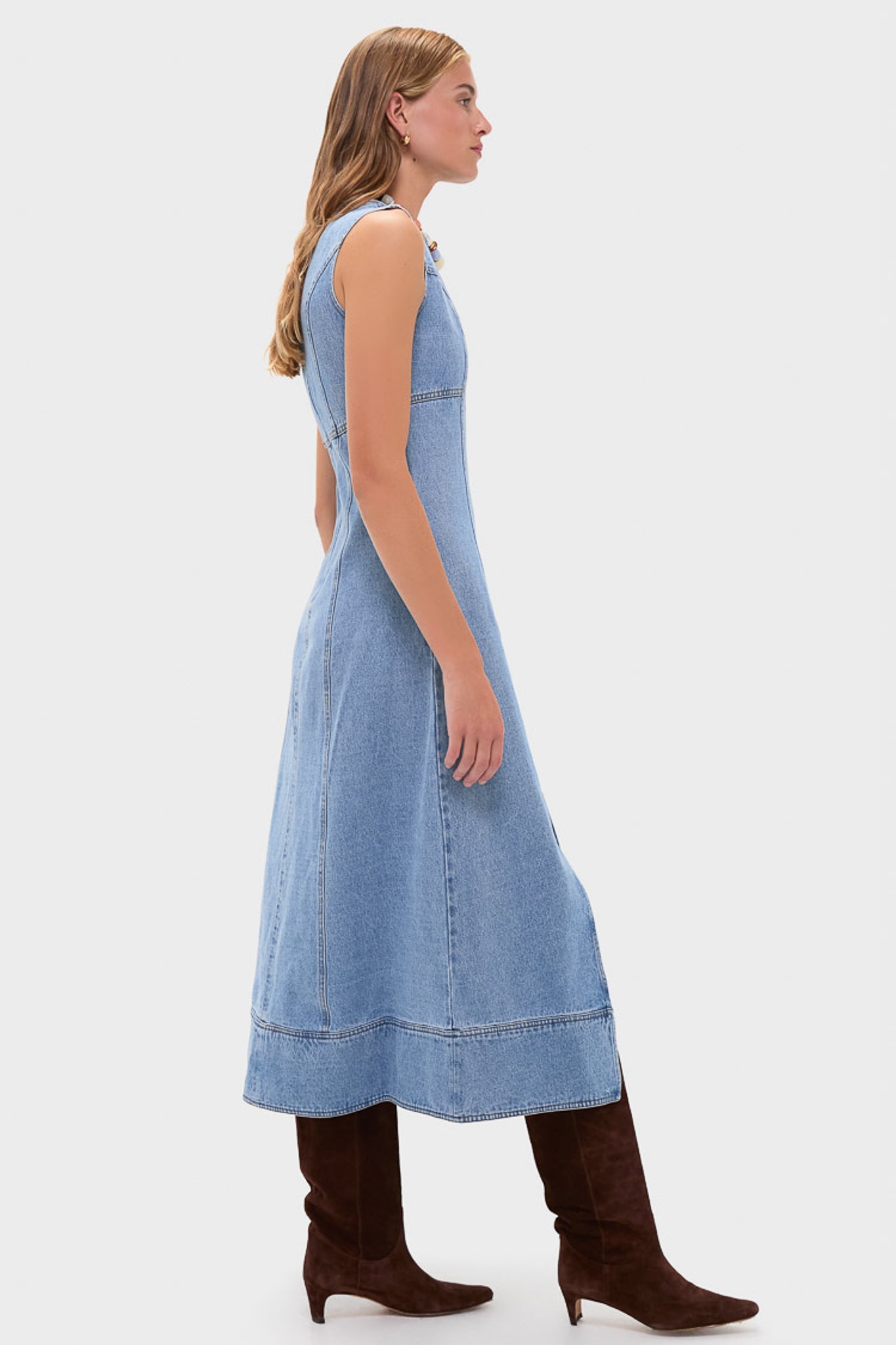 hunter bell denim dress Hunter Bell Gwen Dress | Denim Dress
