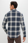 Navy Cloud Plaid Legend Sweater Shirt