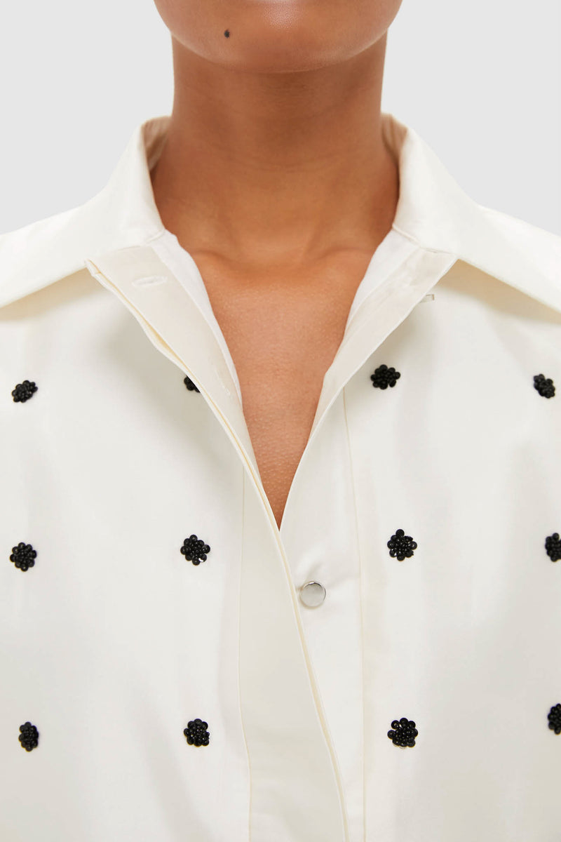 Ivory Polka Dot Daphne Shirt