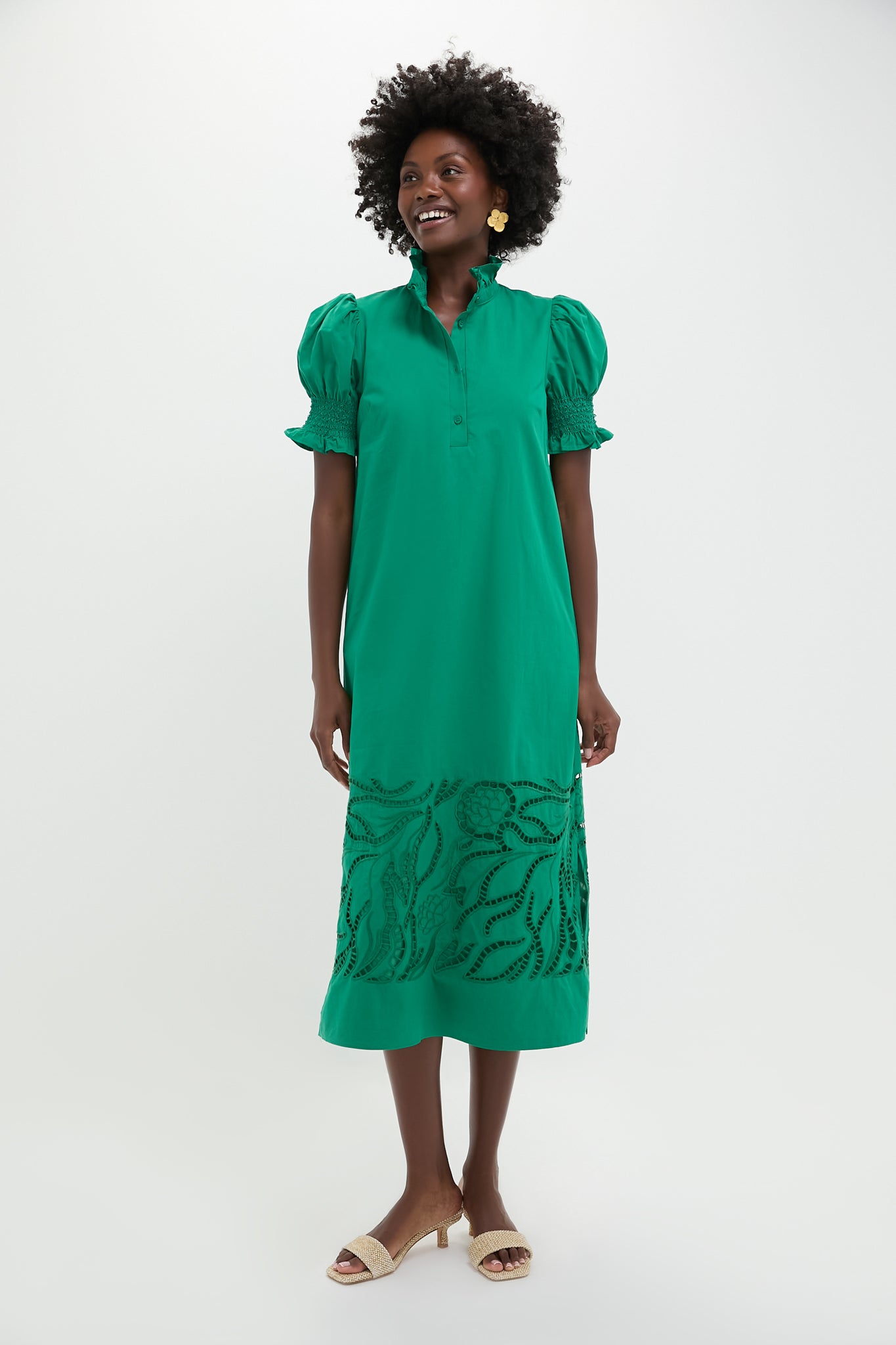 emerald midi dress Hyacinth House Green Eliza Emerald Green / XXS SIZE:48 100% Polyester Size_M/L Amarra 89395 Long Prom