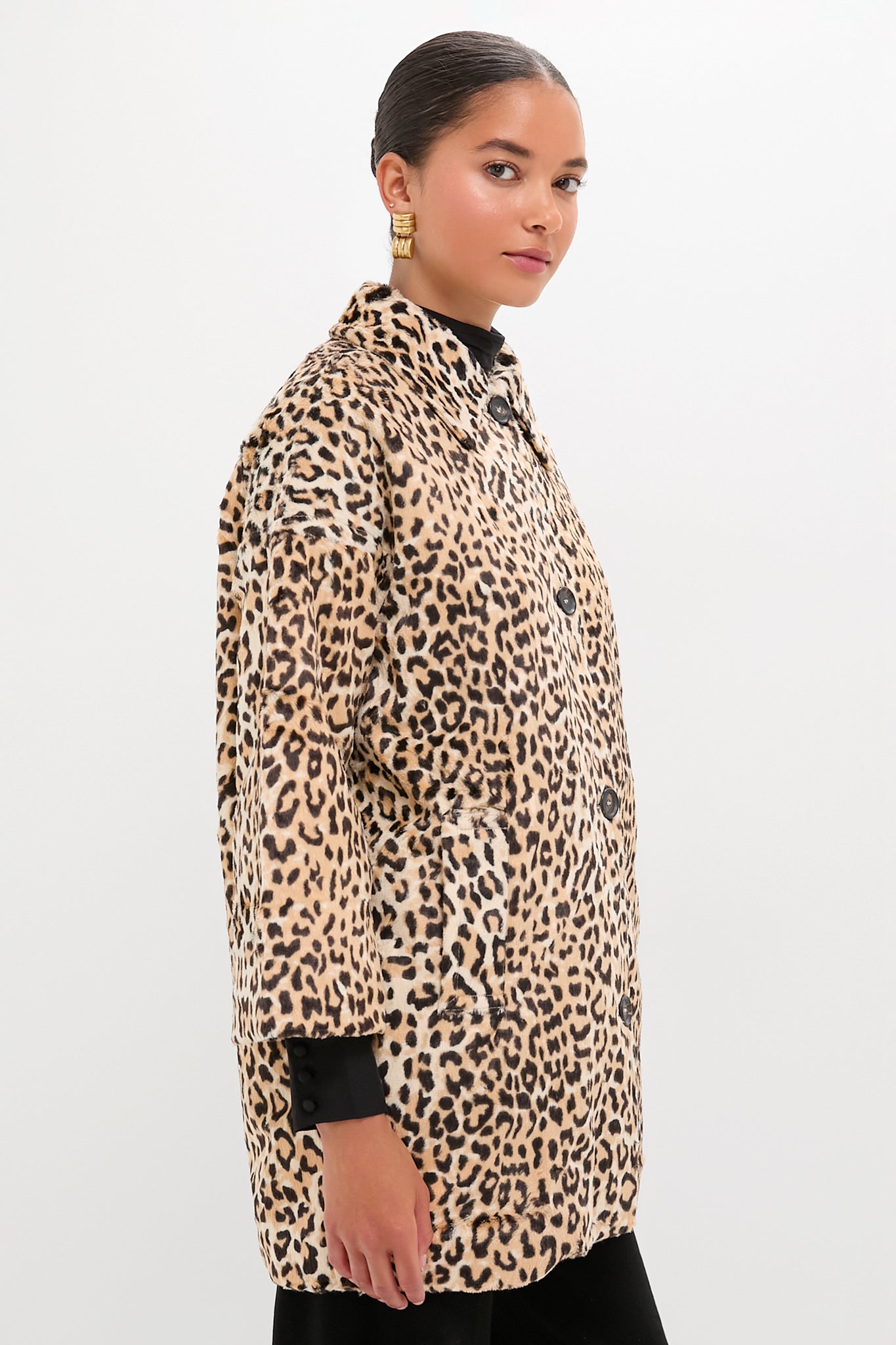Vintage Leopard Car Coat | THE GREAT.