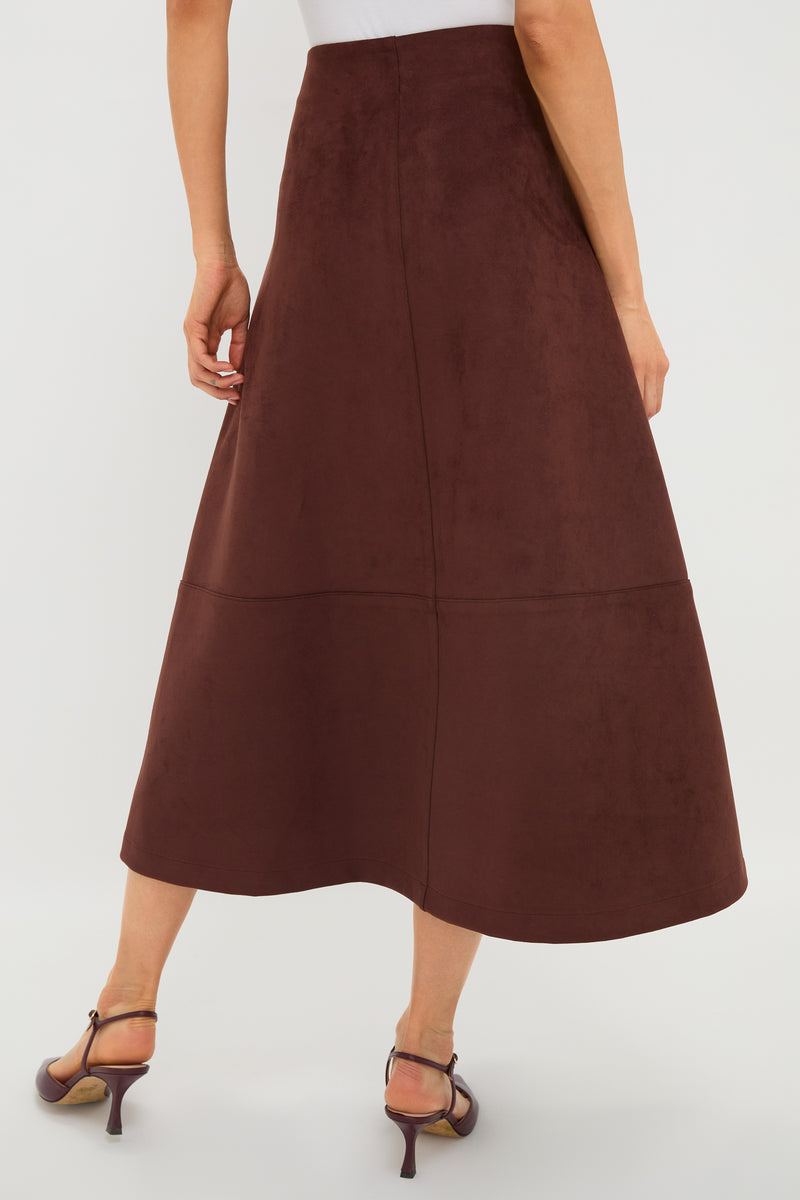 Ganache Vegan Suede Veronica Skirt