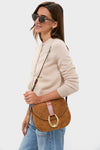 Tan Bella Saddle Bag