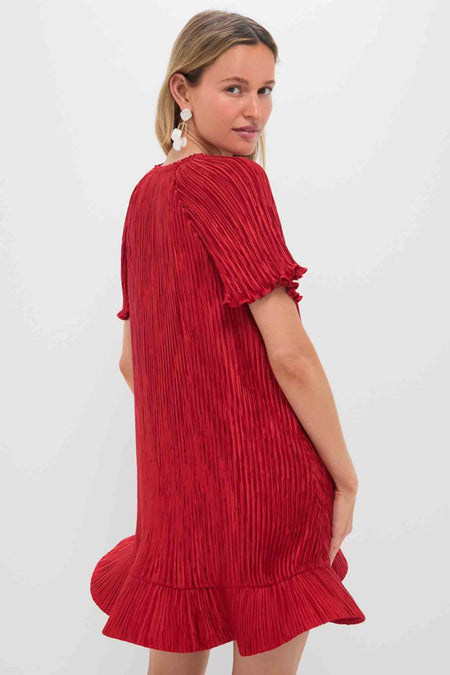 Crimson Multi Venus Mini Dress