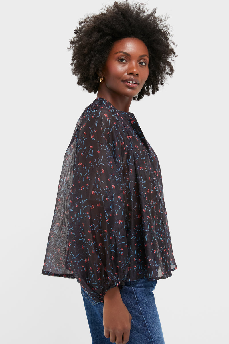 Midnight Oleander Sawyer Blouse