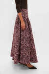 Mulberry Jacquard Sylvie Midi Skirt