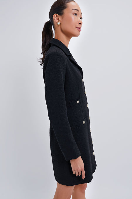 Magenta Tweed Stacie Dress