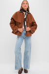 Camel Carolyn Workwear Cape Jacket