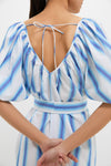 Blue Stripe Alix Mini Dress