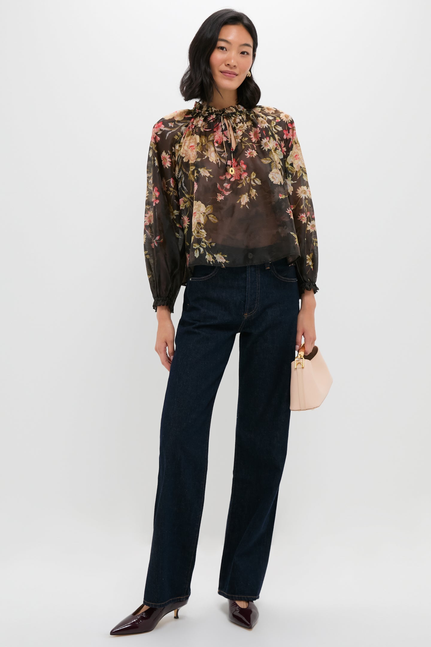 Multi Jolie Print Long Sleeve Top