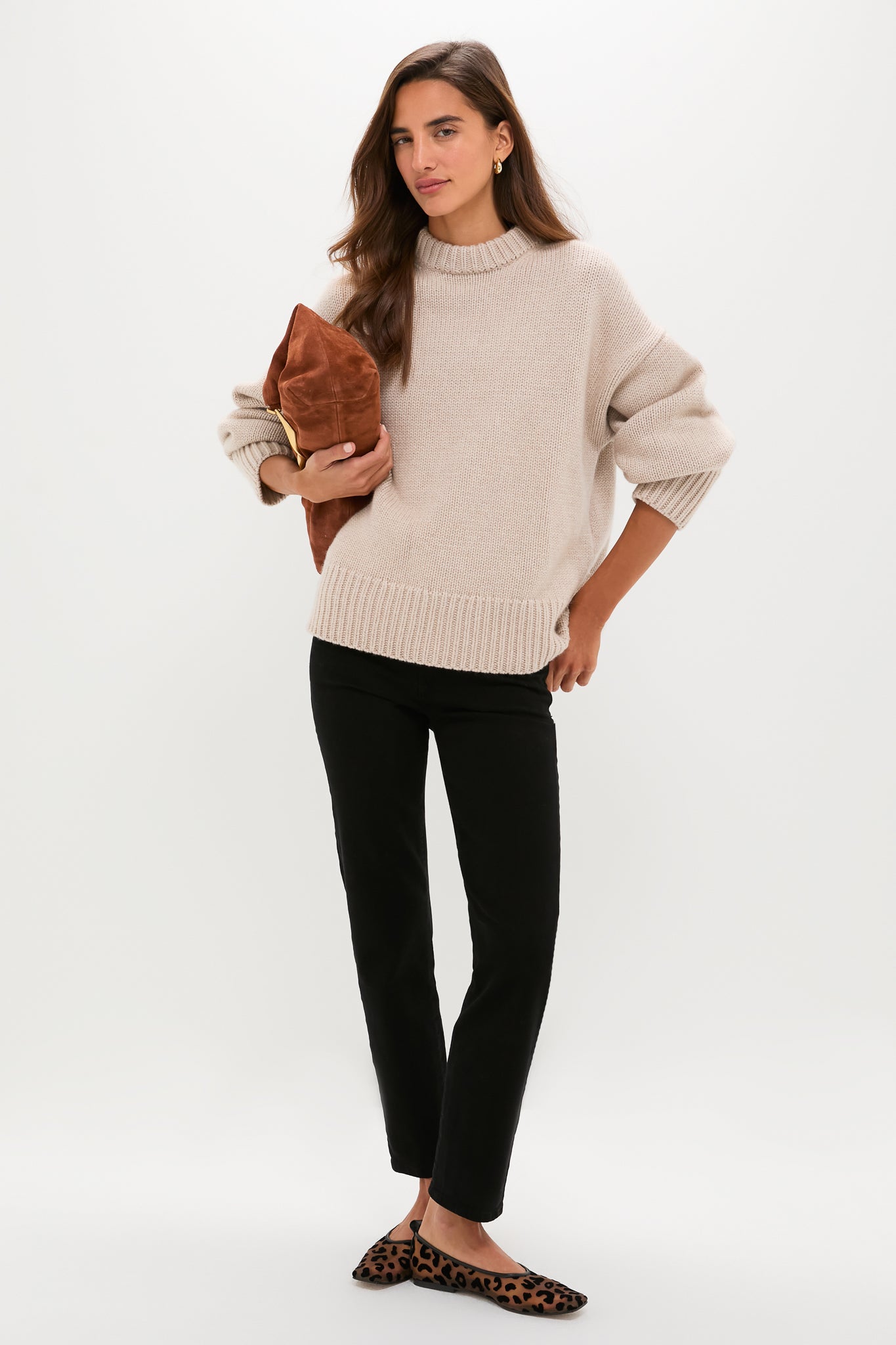 Plush Black Caia High Rise Straight