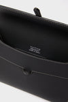 Black Nappa Large Soft Clutch