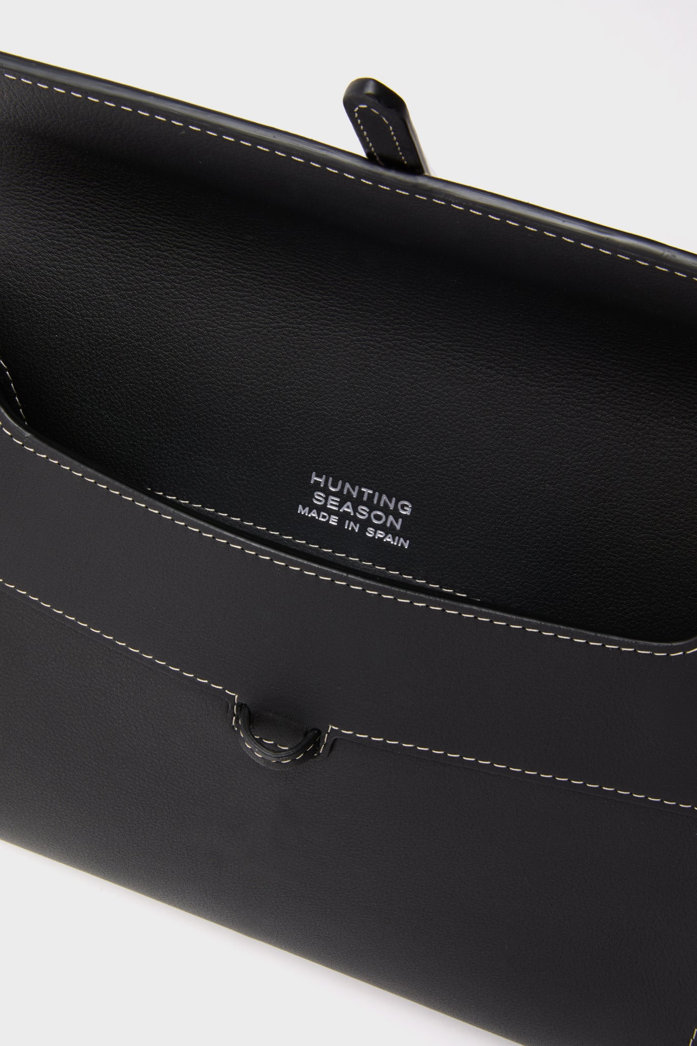 Black Nappa Large Soft Clutch