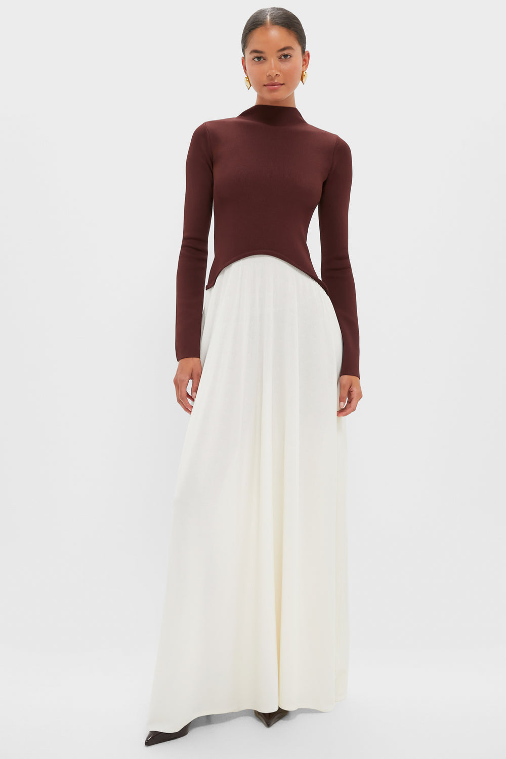 Raisin Brown Soglio Long Sleeve Maxi Dress | Solid & Striped Raisin Brown Soglio Long Sleeve Maxi Dress | Solid & Striped