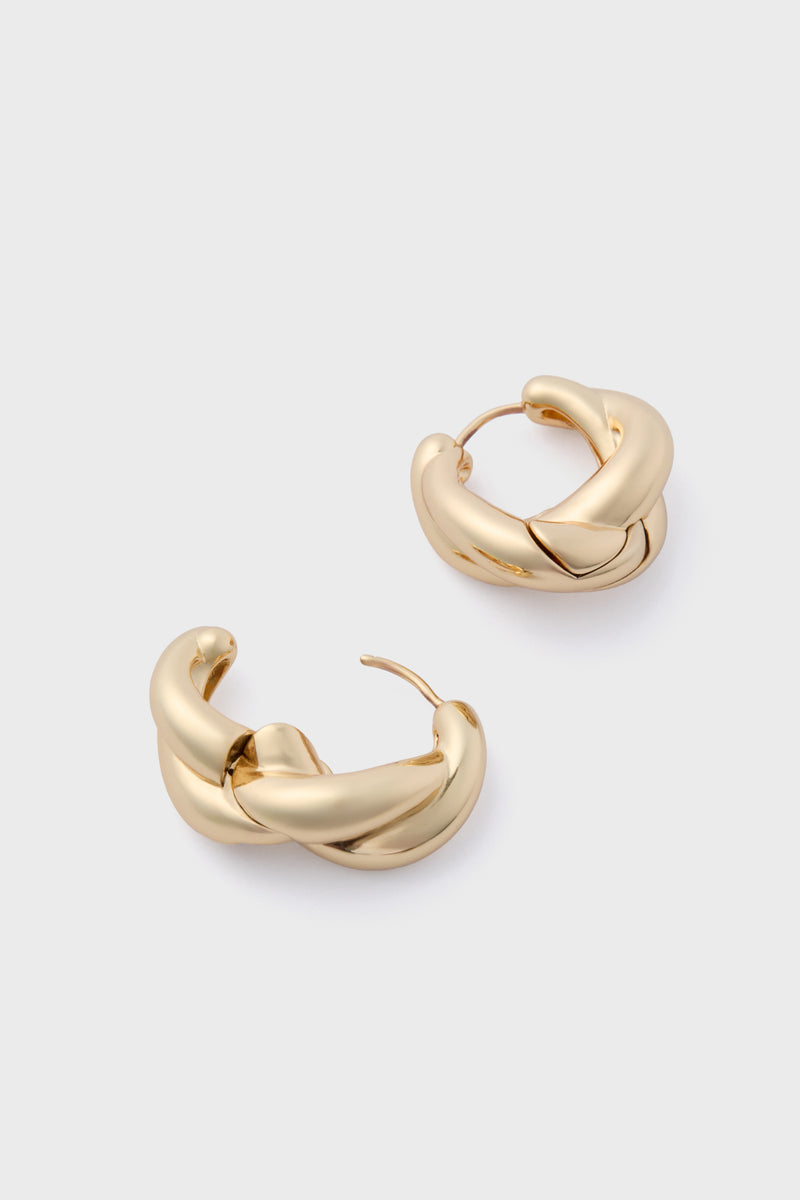 Gold Bleeker Hoops