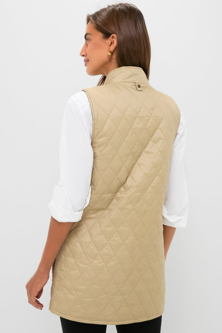 Light Fawn Barbour x Tuckernuck Reversible Paisley Vest