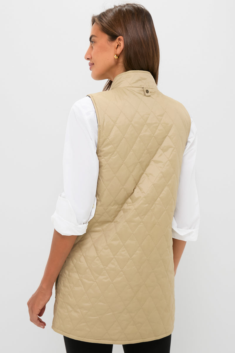 Light Fawn Barbour x Tuckernuck Reversible Paisley Vest