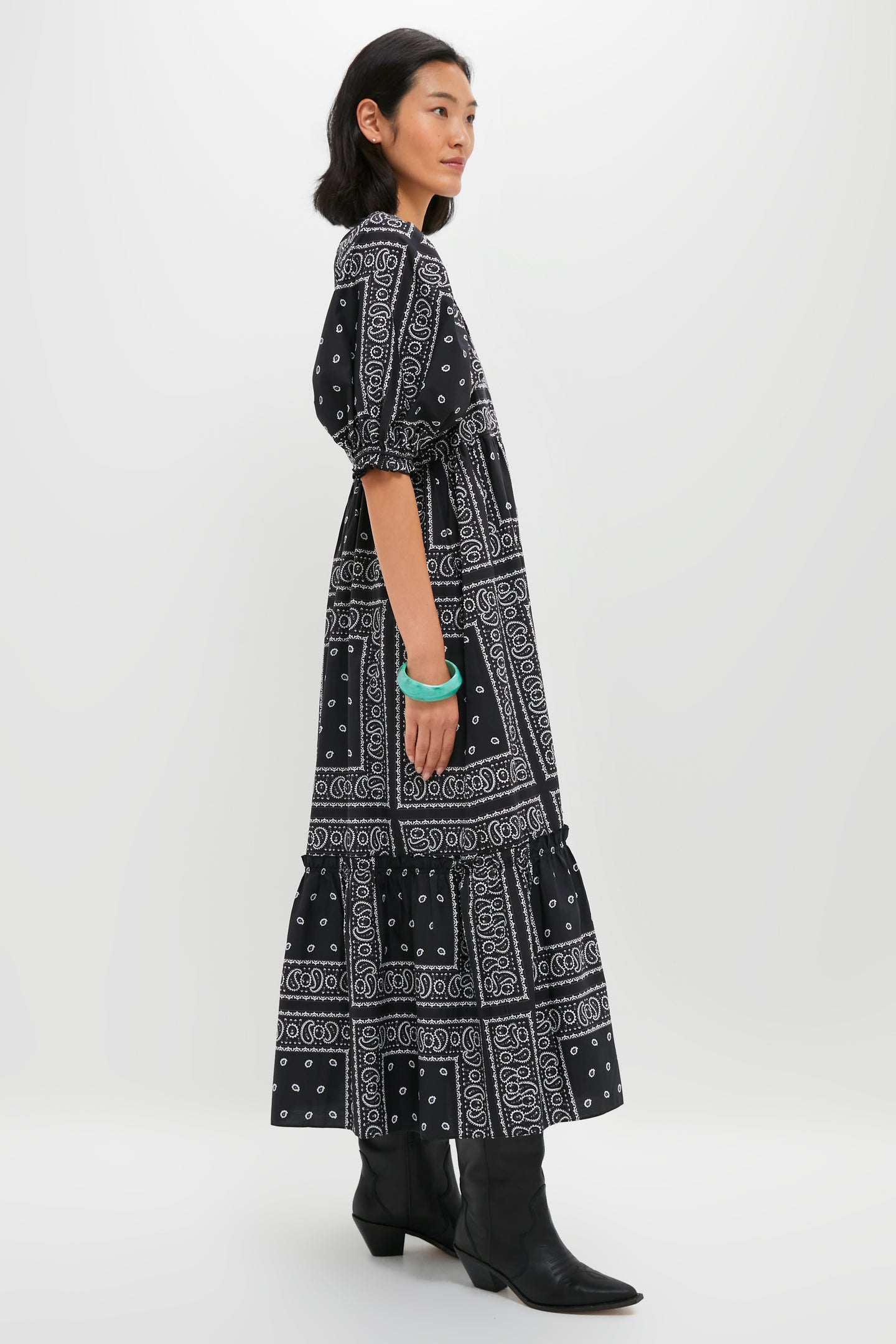 Exclusive Aces Wild Black Palmer Dress