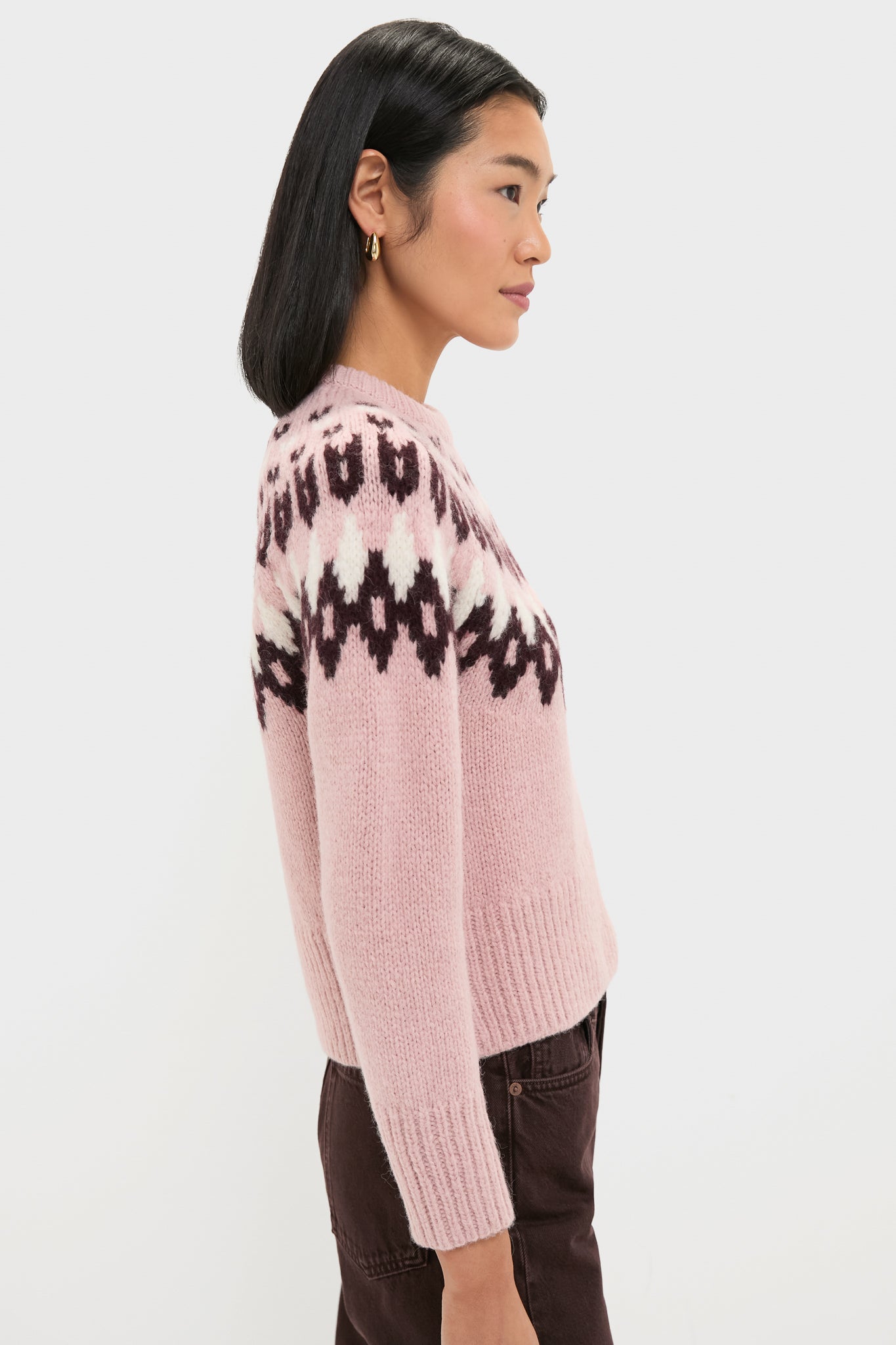 Deep Petal Multi Anne Fairisle Pullover