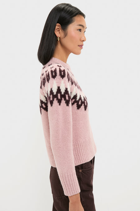 Deep Petal Multi Anne Fairisle Pullover