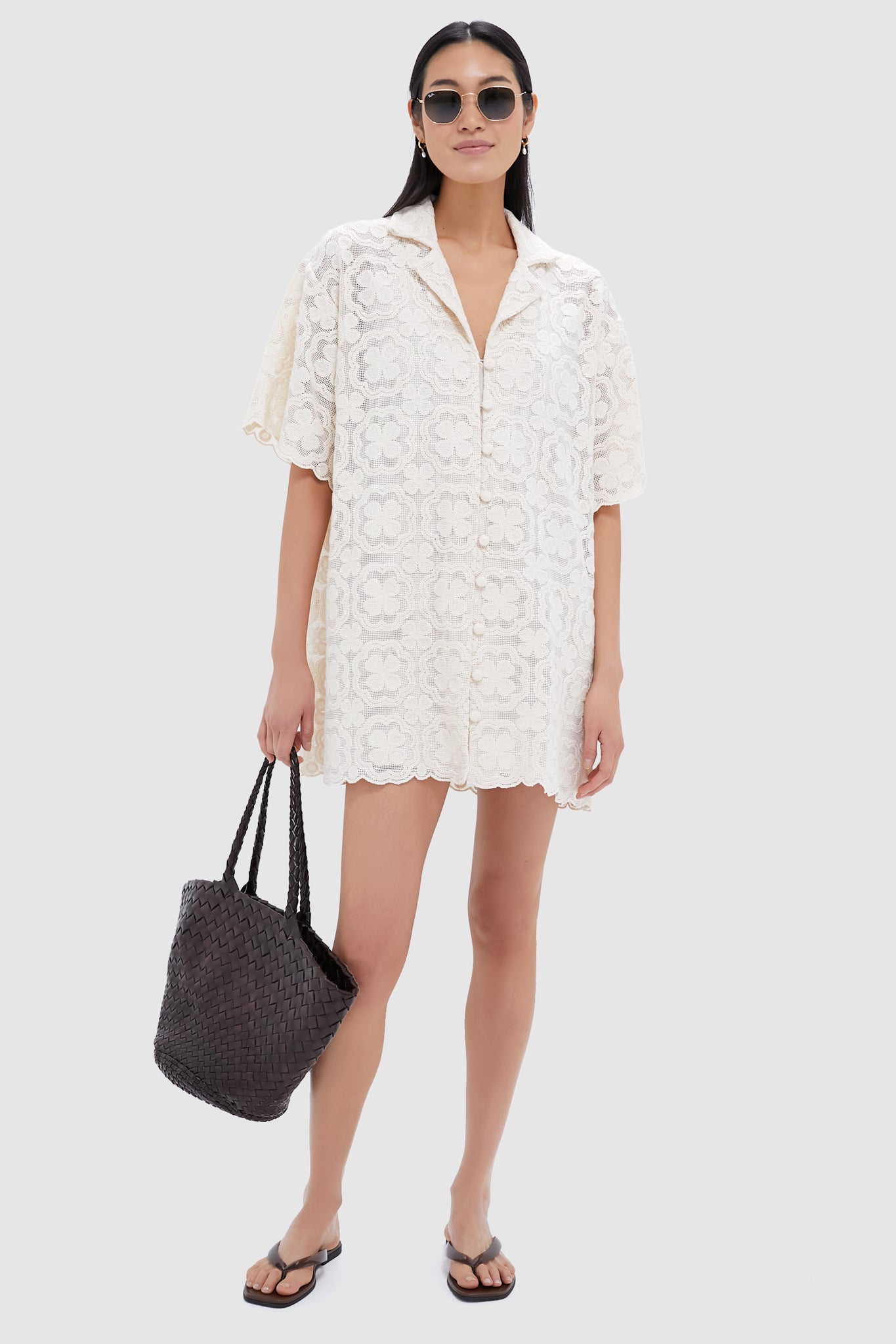 Tan Lace Kiera Dress