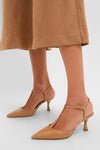 Tan Leather Margot Heels