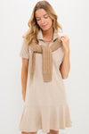 Sandstone Pique May Polo Dress