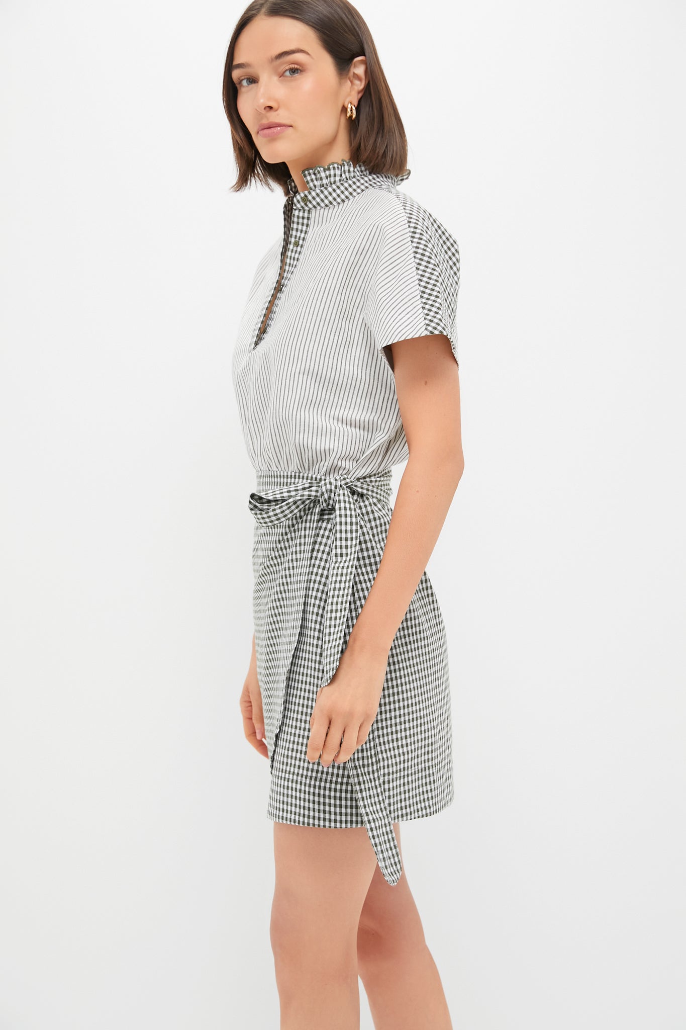 Green Gingham Frida Dress