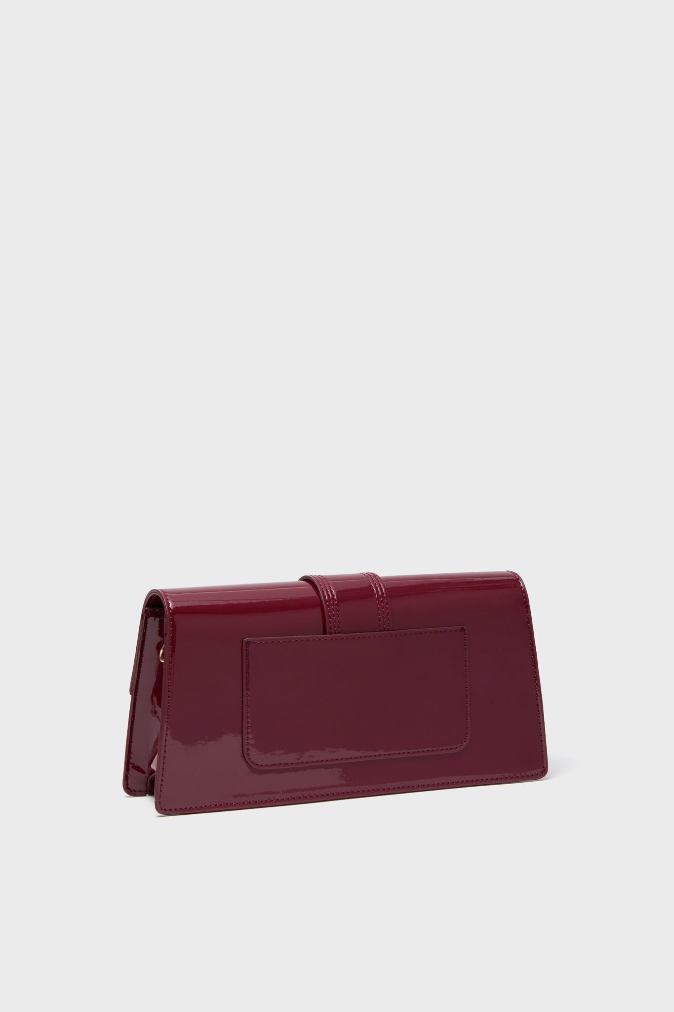 Burgundy Violet Patent Bag