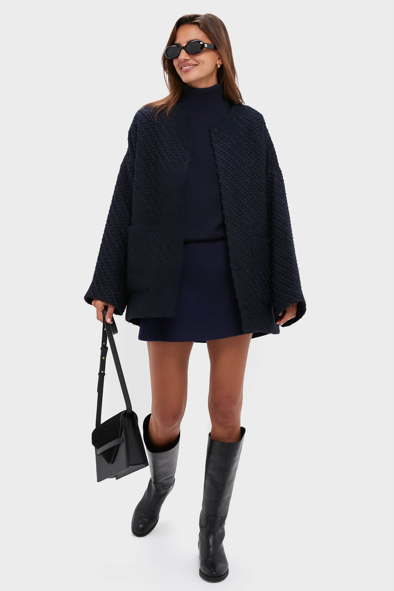 Navy Cashmere Turtleneck Sweater | Tuckernuck
