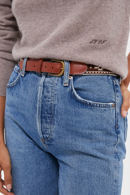 Wheat Cashmere Crewneck Sweater