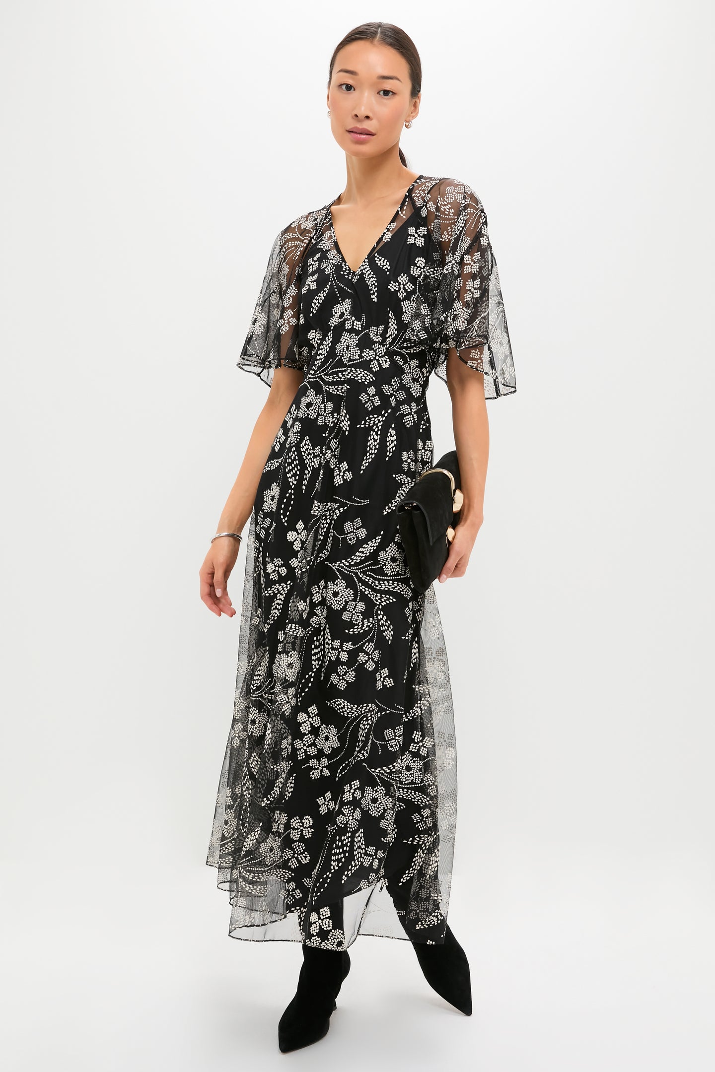 Brocade Floral The Festal Dress