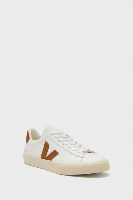 Baskets Veja Femme Veja Campo Soldes White Cognac Campo