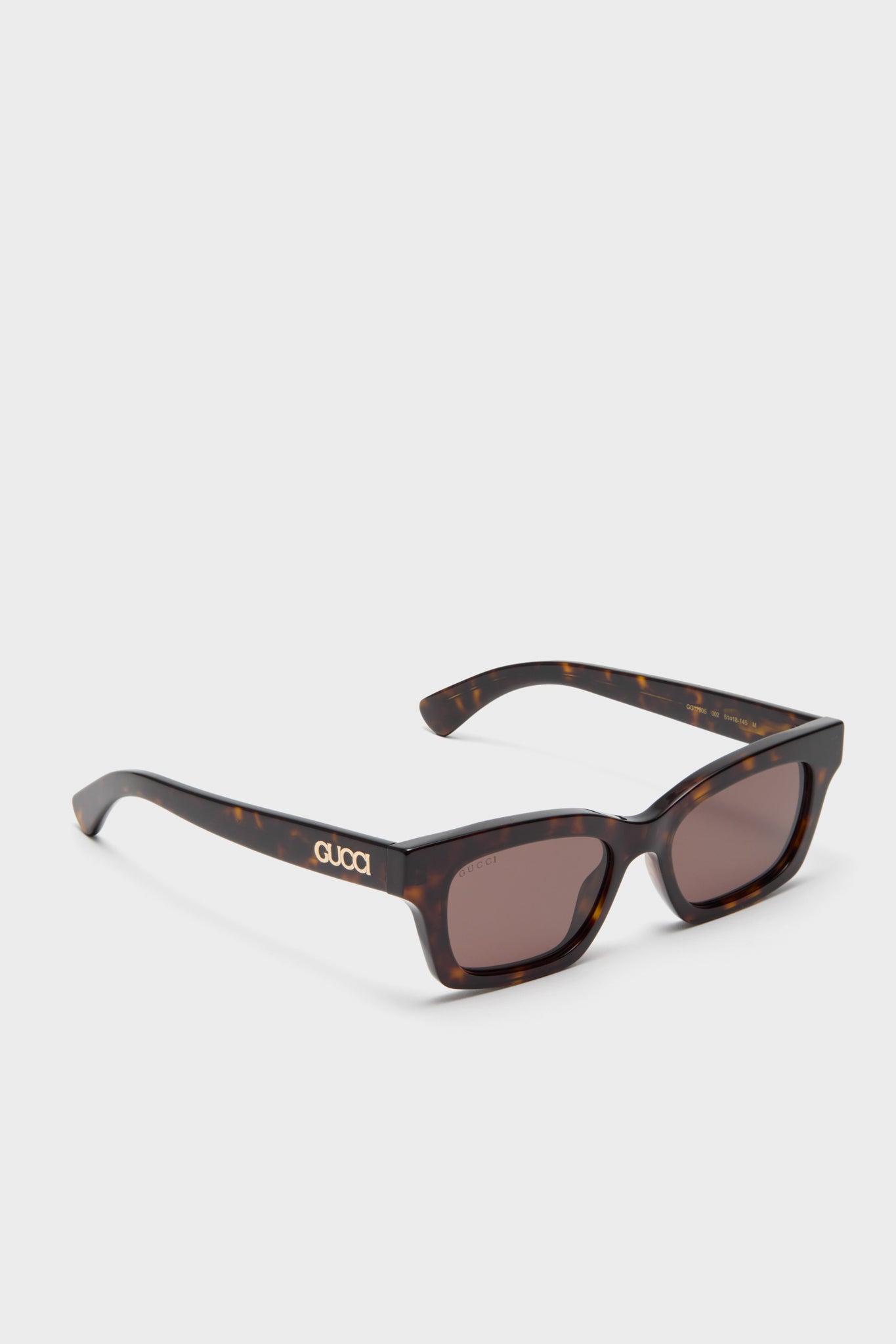 Havana Lettering Cat Eye Sunglasses