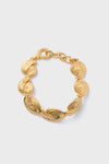 Gold Spiral Statement Chain Bracelet