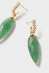Green Strawberry Quartz Porter Earrings