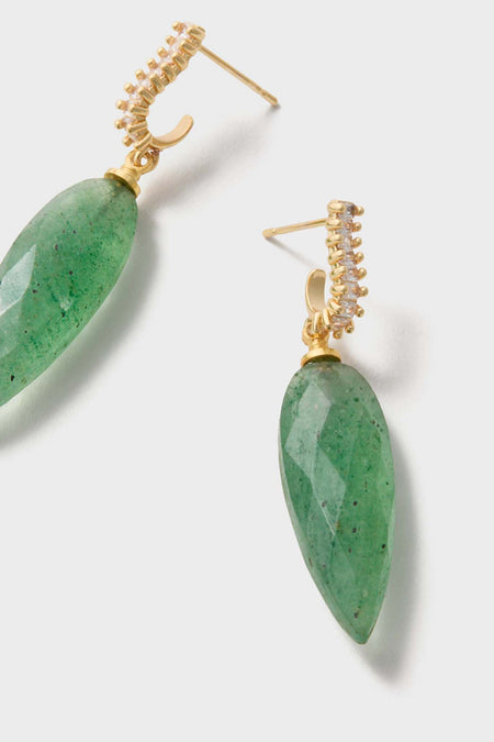 Green Strawberry Quartz Porter Earrings