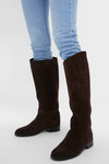 Chocolate Suede Ryder Boots