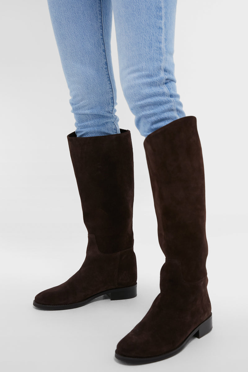 Chocolate Suede Ryder Boots