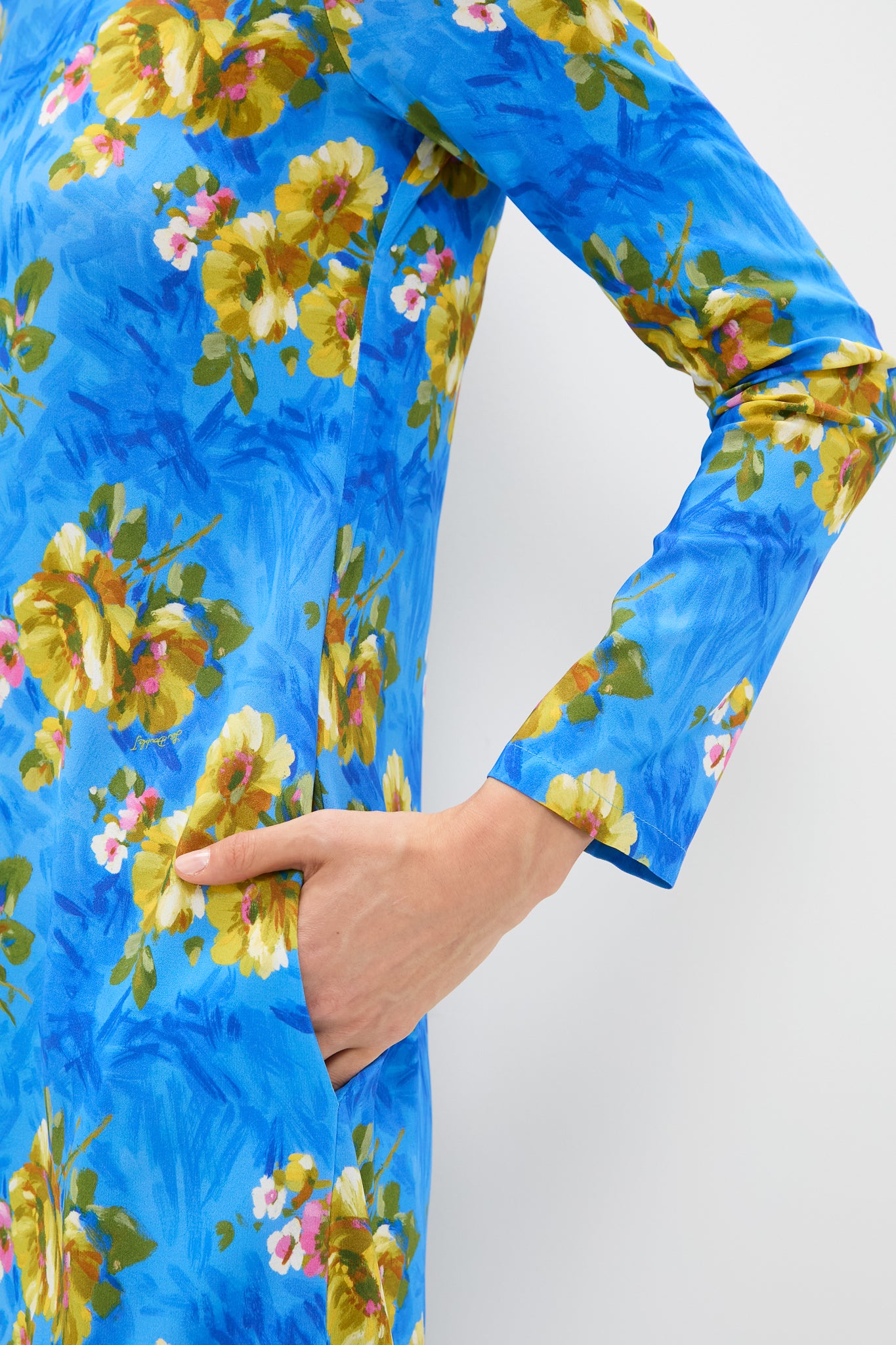 Riptide Long Sleeve Swing Dress