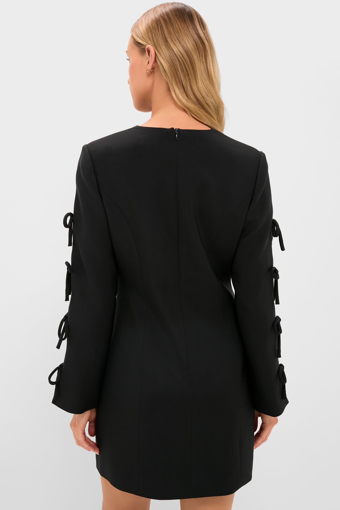 Black Bow Sleeve Belinda Mini Dress
