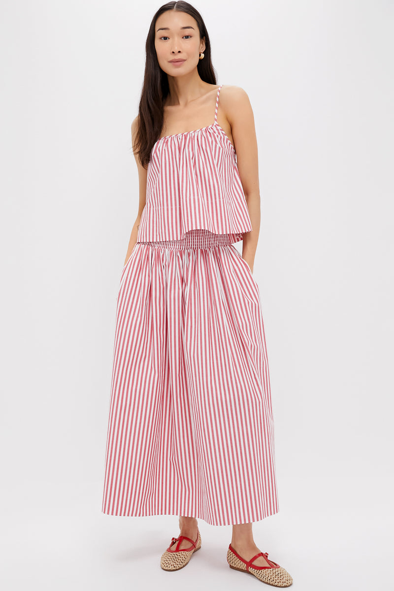 Lipstick Red Mayan Top