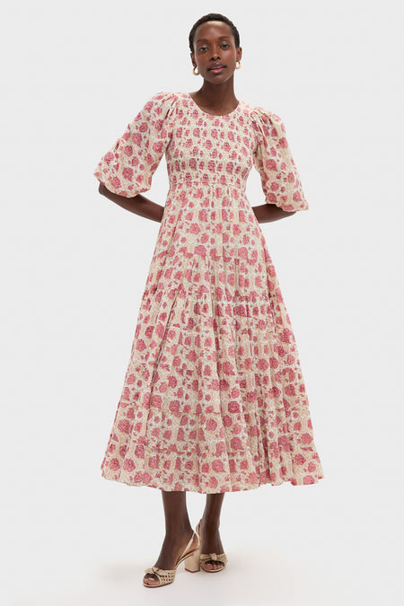Small Rose Print Allie Dress