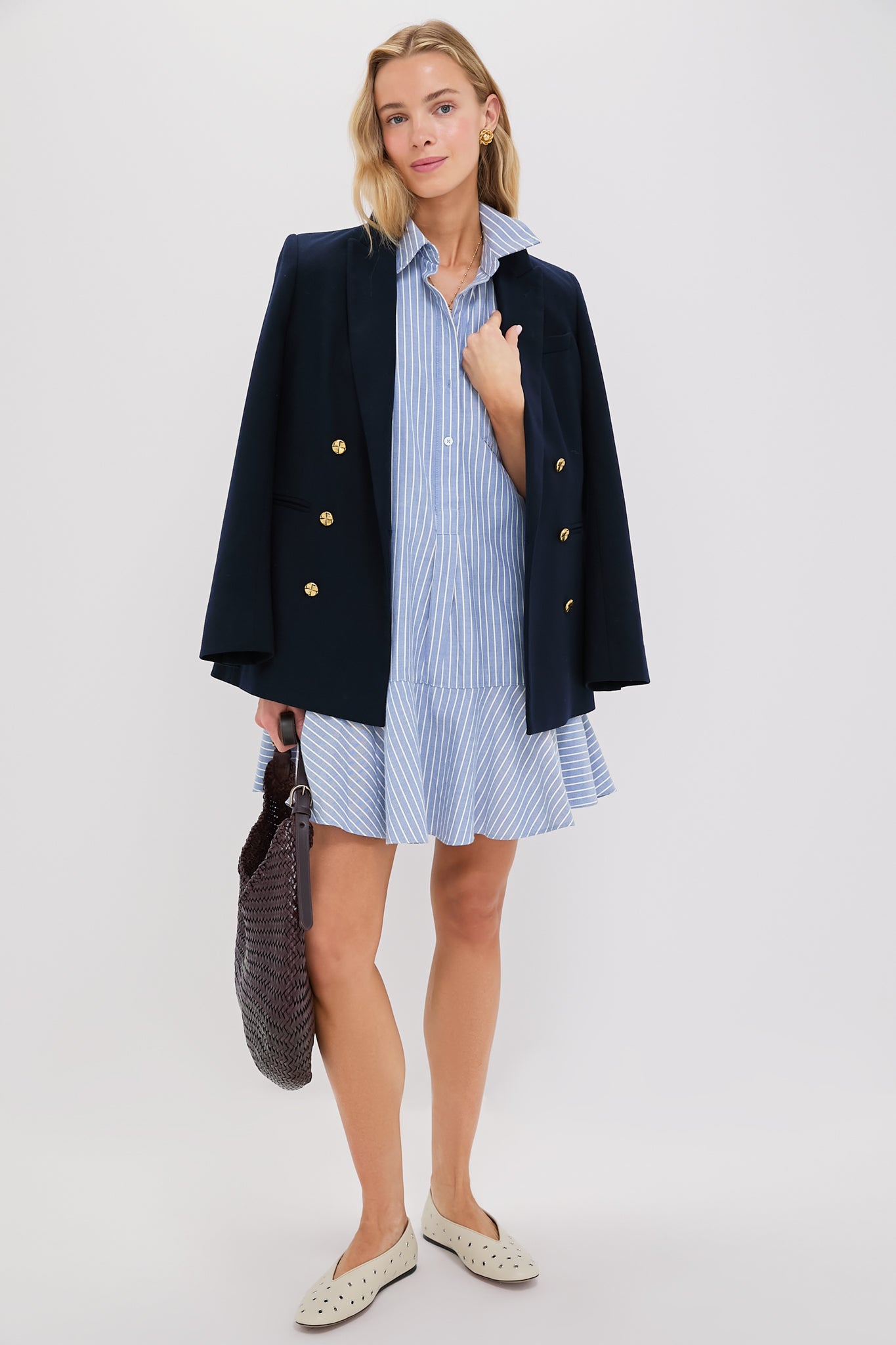 Blue Stripe Callahan Shirt Dress