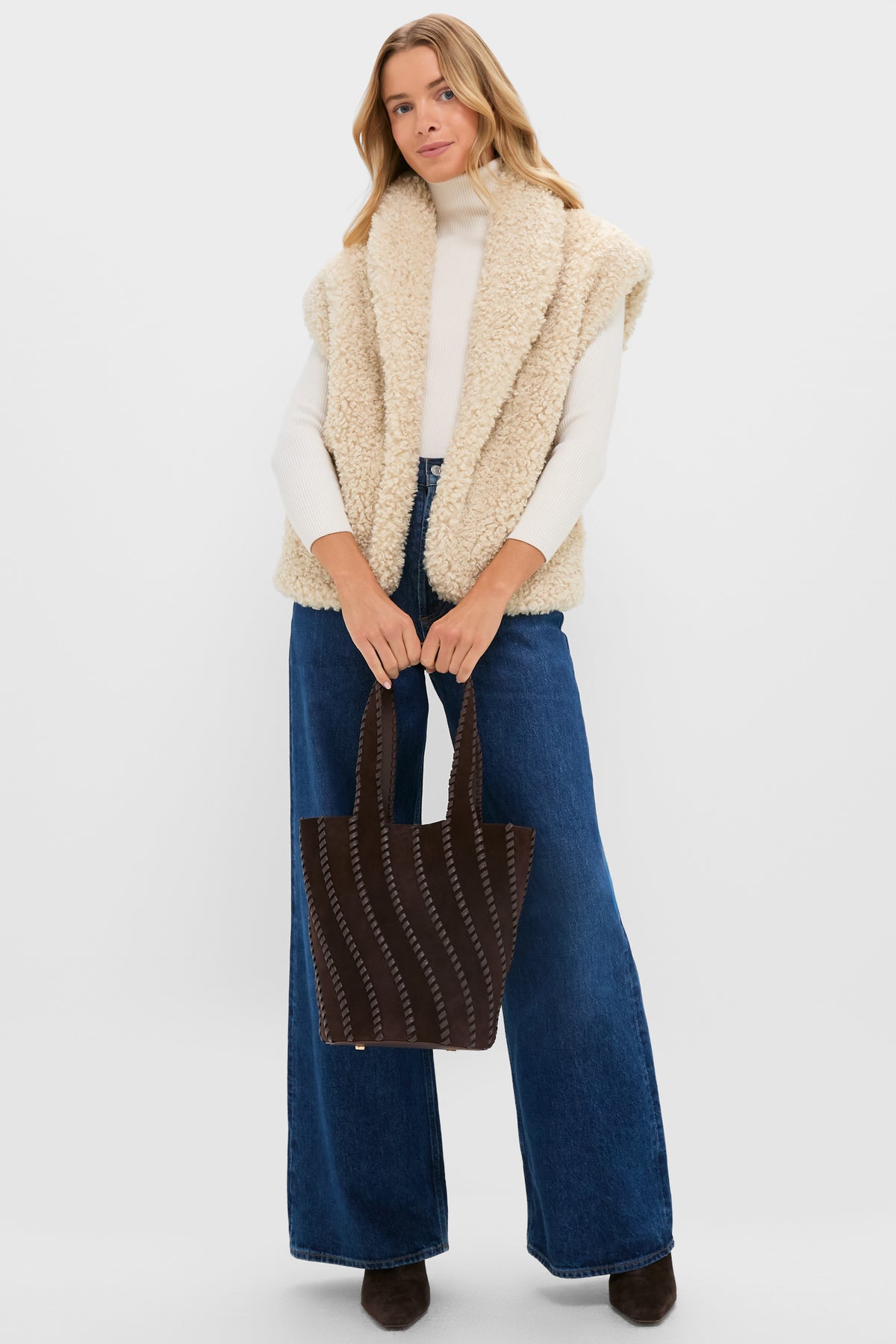 Oversized Aspen Sherpa Vest