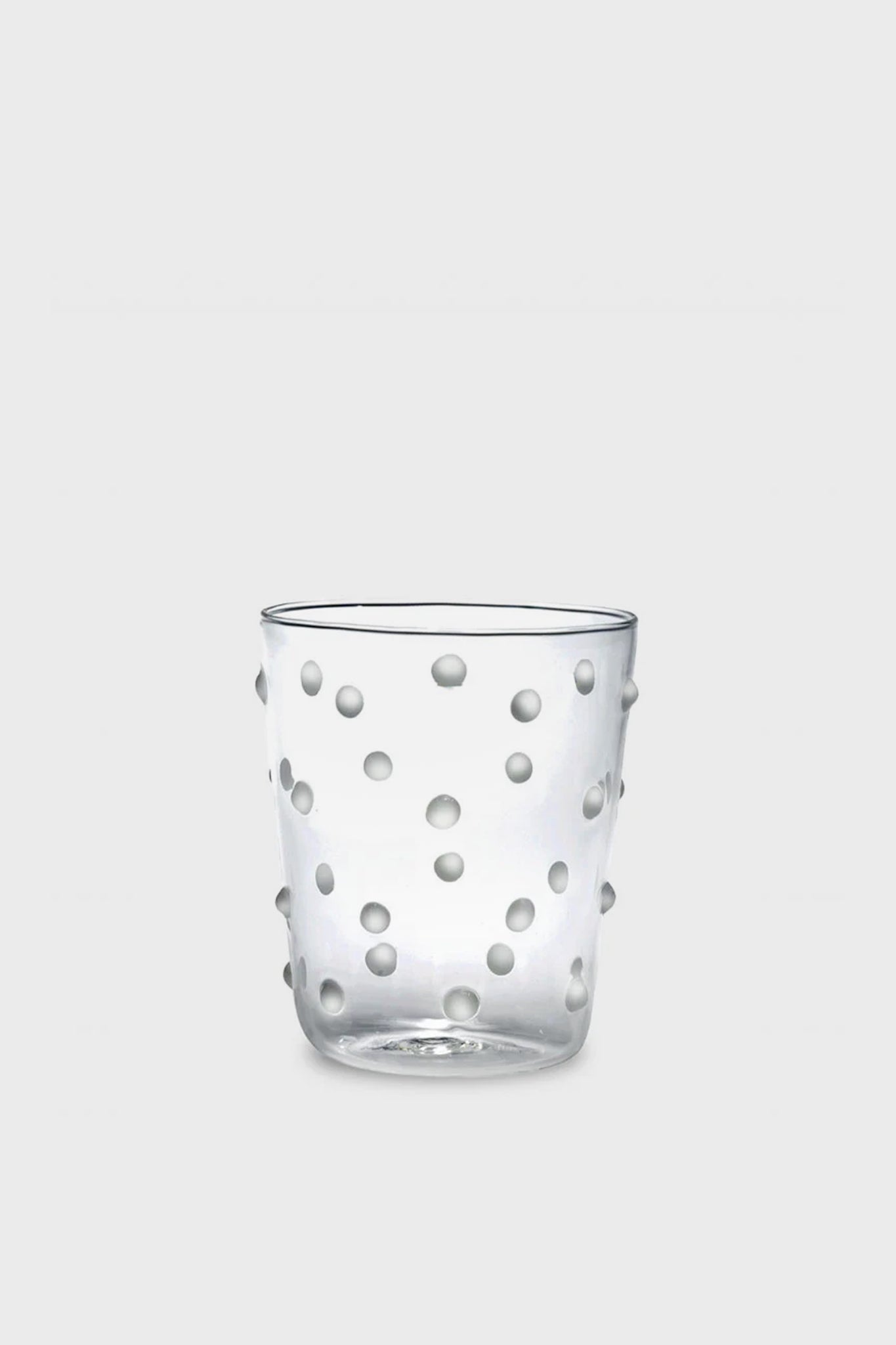 White Dots Party Tumbler (Set of 6) features classic polka-dot texture, handcrafted elegance, and effortless style, perfect for fun, high-end dining or barware experiences.