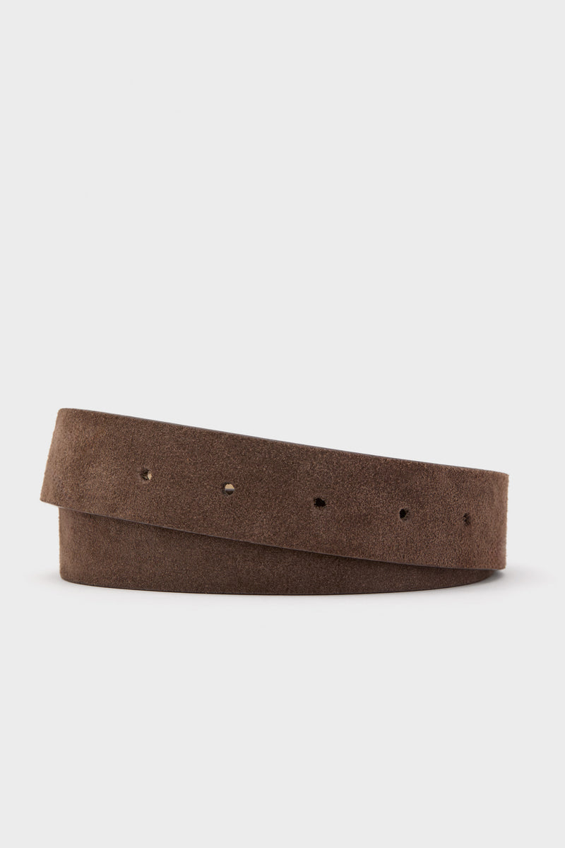 Espresso and Chantilly Suede Belt