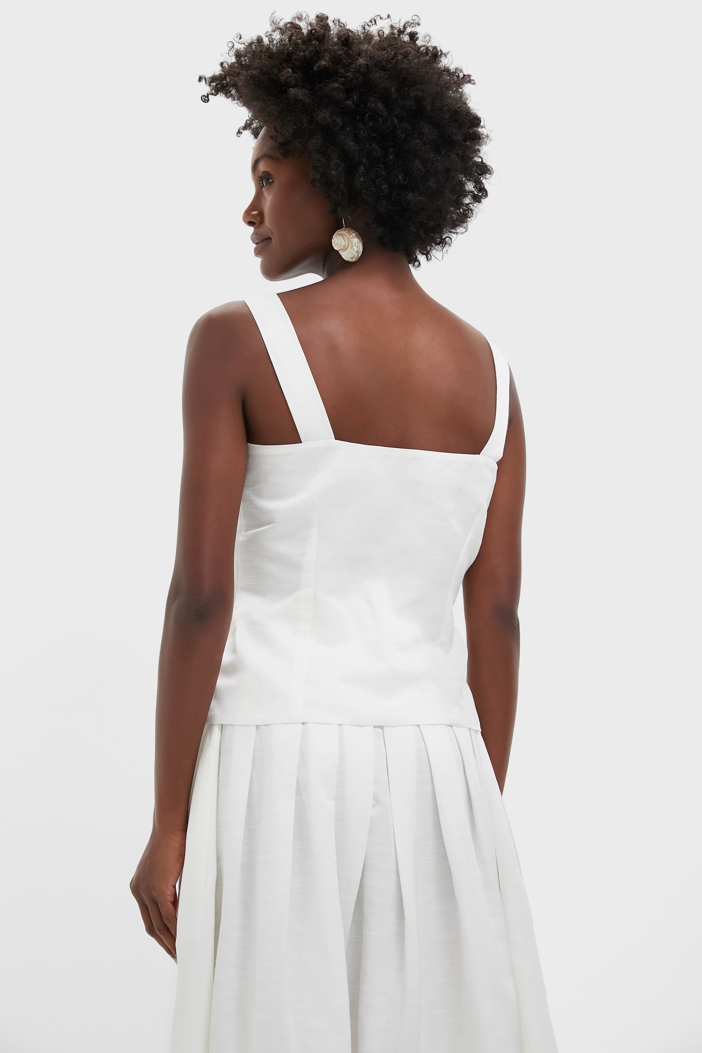 White Dora Textured Top