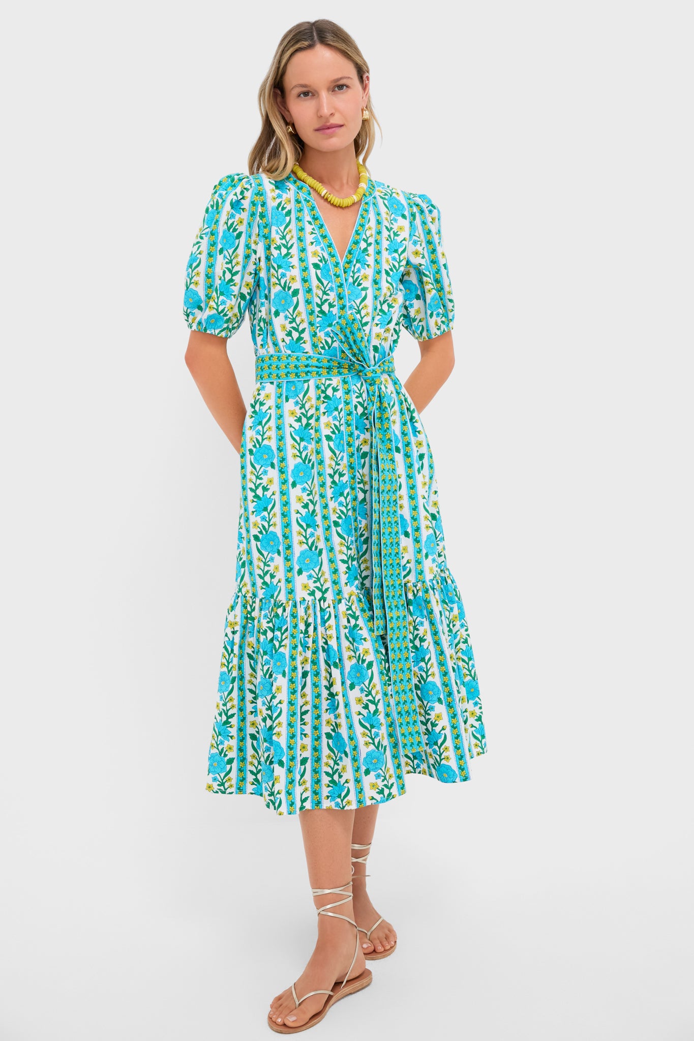 Hibiscus Border Daisy Dress | Pink City Prints